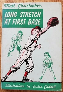 LONG STRETCH AT FIRST BASE Matt Christopher HCDJ 1960 7th Printing QUICK SHIP!! - Picture 1 of 3
