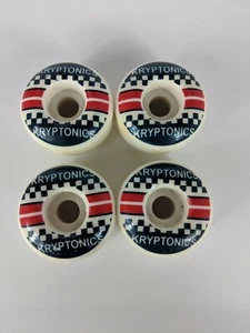 Kryptonics Skateboard Rollen rot weiß blau - 4er Set - Bild 1 von 4