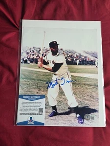 Monte Irvin-Signed 8x10 Color Photo Beckett Authentic HOF Giants - Picture 1 of 2