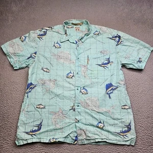 Camisa Columbia River Lodge Para Hombre Grande Blanca Manga Corta Cuello Abotonado - Imagen 1 de 13