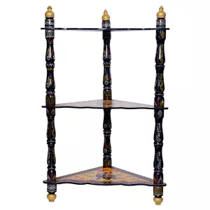 Wooden Hand painted 3 Layer End Table Corner Table Side Table Folding Table - Picture 1 of 3