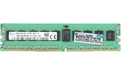 RAM mémoire 8Go 1Rx4 PC4-2133P DDR4 2133MHz 1,2 V ECC RDIMM - Photo 1/2