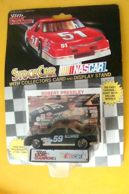 ROBERT PRESSLEY -  ALLIANCE - GOLD RIMS - '91 RACING CHAMPIONS 1:64 CAR - NASCAR - Image 1 of 4