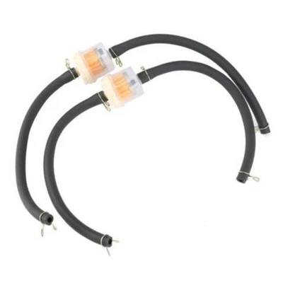 2Pcs 6mm Inline Gas Petrol Liquid Fuel Filter Hose Using For 2/4 Stroke Engines - Image 1 of 4