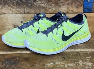 Nike Flyknit Lunar 1 Zapatos para Correr Para Hombre 11.5 US Volt 554887-705 Usados en Excelente Condición - Imagen 1 de 8