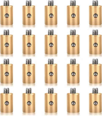 20 piezas boquillas de cable universales sin soldadura, abrazaderas de extremo de cable de acelerador y freno de 6 mm Foto 1 de 4