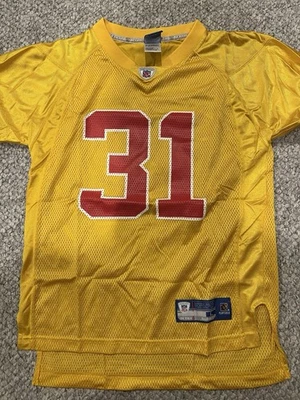 堪萨斯城酋长队牧师福尔摩斯球衣黄色青少年M — 第 1/2 张图片