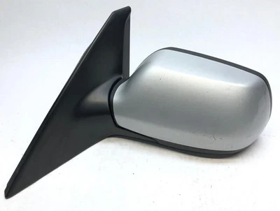 Серебристое зеркало в сборе с ручным рычагом левое со стороны водителя для Mazda 3 2004 - 2006 годов выпуска - Изображение 1 из 4