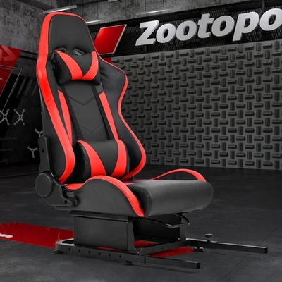 Asiento con soporte trasero Zootopo Racing Sim cabina apto para soporte de volante lata hágalo usted mismo Foto 1 de 2