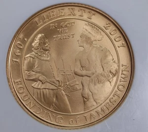 2007-W $5 Gold., JAMESTOWN., Commemorative., NGC MS70., Store #GMC091 - Picture 1 of 3