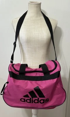 Adidas Diablo Small Duffel Bag W/ Strap Intense Hot Pink/Black, One Size GREAT - Image 1 of 4