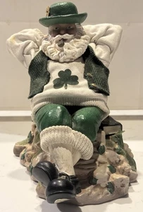 Clothtique by Possible Dreams Ltd Irish Santa Music Box St. Patrick c.2000 - Picture 1 of 16