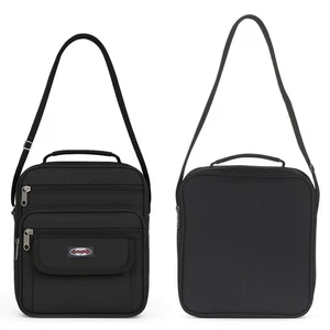 Bandolera de hombre Messenger bolsa de trabajo bolso de hombro bolso de hombre negro - Imagen 1 de 6