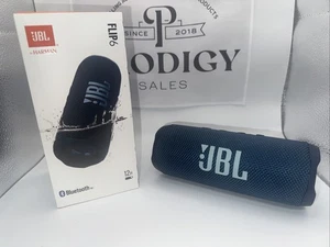 JBL Flip 6 Portable Bluetooth Portable Speaker System - Blue - Picture 1 of 7