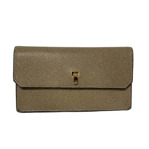 Auth Valextra - Light Brown Leather Long Wallet - Picture 1 of 13