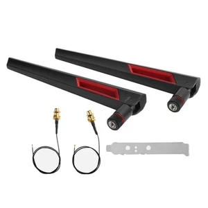 2x IPEX4 To SMA Cable For M.2 WiFi BT External Extension 2x AC88 Antenna FY - Afbeelding 1 van 23