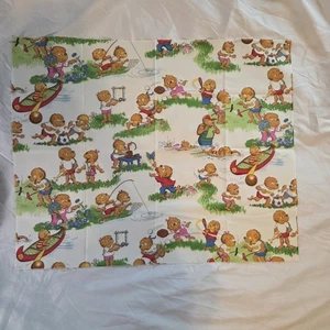 Berenstain Bears Fabric Moda #55501-11 White Background Approx 18"x22.5" - Picture 1 of 10