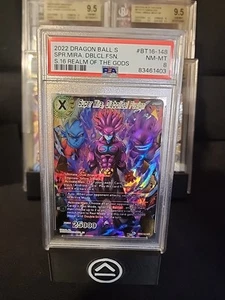 2022 SCR SUPER MIRA DRAGON BALL SLAB SERIES 16 REALM OF THE GODS BT16-148 PSA 8 - Bild 1 von 3