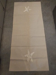 Aman  Embroidery Table Runner 37"x 88" 100% Cotton Tablecloth Yankee Candle - Picture 1 of 5