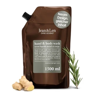 Jean & Len Rosemary/Ginge r Hand & Body Wash Refill, 1.5 Liters, 1500 ml - Bild 1 von 8