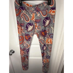 Leggings para mujer LuLaRoe, talla TC, patrón espiral, gris, multicolor... - Imagen 1 de 5