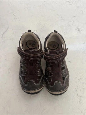 Stride Rite Archie Leather Sandal Memory Foam Boys Size 9M EUC - Image 1 of 4