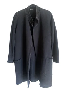 JAMES PERSE Coat Size 2/ MEDIUM Black Brushed Cotton Fleece Pockets Jacket - Picture 1 of 6