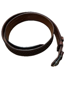 Cinturón tejido canasta de cuero genuino para hombre México 38-42 pulgadas  - Imagen 1 de 5