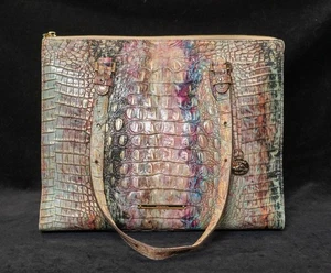 Bolso de hombro de cuero Brahmin ópalo Caroline Melbourne en cualquier lugar - Imagen 1 de 17