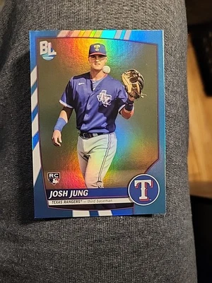 2023 Topps Big League - Rare Blue Foil Josh Jung #253 (RC) - Image 1 of 4