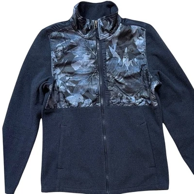North Face 200 Tundra Denali Fleece Jacket Women’s Medium Blue Floral Camo - Image 1 of 4