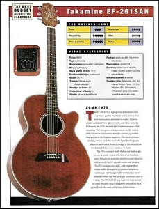 Guitarra acústica Takamine EF-261SAN + Tacoma EM0E7 artículo de revisión con especificaciones - Imagen 1 de 4