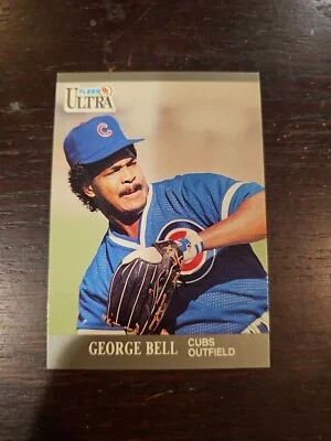 1991 Fleer Ultra - #55 George Bell Chicago Cubs Outfielder  - Image 1 of 2