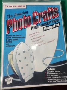 Mauspad Foto Transfer Kit selber machen, Inkjet Papier Geschenk 2er Pack NEU - Bild 1 von 2