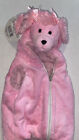 Crisha Creations Playful Pink Poodle Vest Hoodie Costume Ages 18-36 Months Nwt