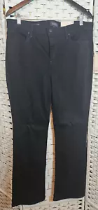 Jeans donna Barbara bootcut NYDJ neri taglia 14 tecnologia Lift Tuck nuovi con etichette - Foto 1 di 11