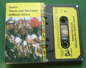 Black Africa Exotic Voices & Rhythms Cassette Tape - Picture 1 of 3