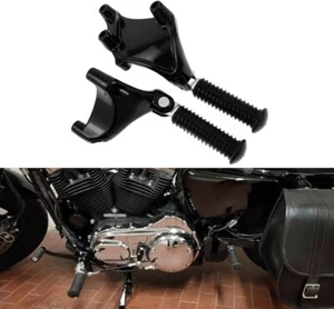 Rear Passenger Foot Pegs Pedal Mount Fit For Harley Sportster XL883 1200 04-13 - Picture 1 of 13