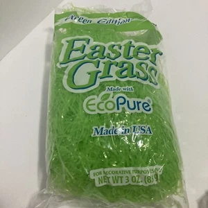 Easter Grass 3oz Green Edition Eco Pure - Green - Picture 1 of 9