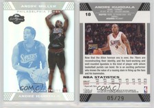 2007-08 Topps Co-Signers Silver Blue Foil /29 Andre Iguodala Andre Miller #18.2