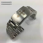 Stainless Steel Bracelet Replacement Watch Band Strap With Engraved Cross #5015