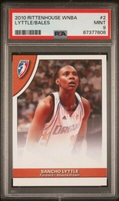 2010 Rittenhouse WNBA Sancho Lyttle/Allison Bales PSA 9 Atlanta Dream - Image 1 of 2