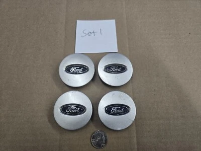 Juego de cubierta de buje tapa central plateada para Ford OEM 2006-2012 Focus Fusion 9E5C-1A096-BC Foto 1 de 4