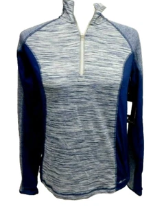 NWT Avia Women's XS (0-2) Running Long-sleeve Half-zip Athletic Blue Pullover - Picture 1 of 7