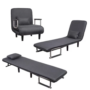 3 in 1 Schlafsessel Klappsessel Schlafsofa Bettfunktion Verstellbar Rückenlehne - Bild 1 von 9