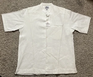Camisa Izamal Blanca Abotonada Talla 44 Pecho Para Hombre 100% Algodón Algodon México - Imagen 1 de 10