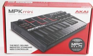 New Akai MPK Mini MK3 25-Key MIDI Keyboard Compact Controller +MPC Beats Black