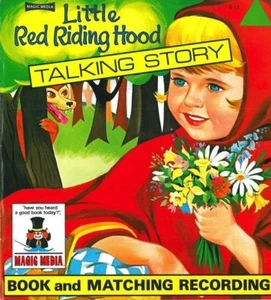 Little Red Riding Hood & Funny Bunny Talking Story Book w/Matching Record $200 - Foto 1 di 4