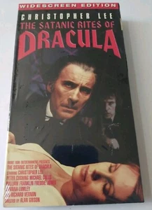 The Satanic Rites of Dracula VHS Horror Christopher Lee Widescreen NEW SEALED - Picture 1 of 6