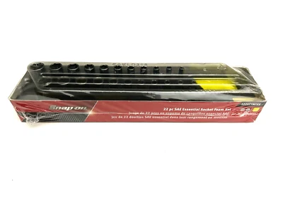 Snap On Tools NEW 122STTMFHV 22pc 1/4"dr 3/16-5/8" Hi-Viz Yellow Foam Socket Set - Image 1 of 4